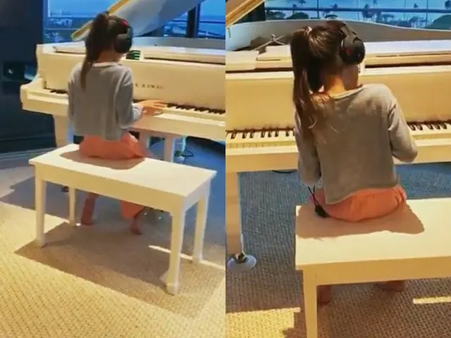 格闘技の秋山成勲選手、娘のサランちゃんがピアノ演奏をする姿を公開するも音色の主は…（提供:OSEN）