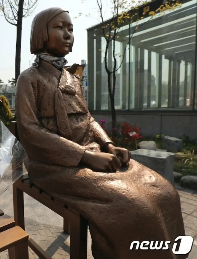 韓国ソウルの“平和の少女像”（提供:news1）