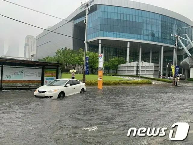 釜山市、1時間当たり50ミリの集中豪雨…被害件数457件、幸いに人命被害なし＝韓国（提供:news1）