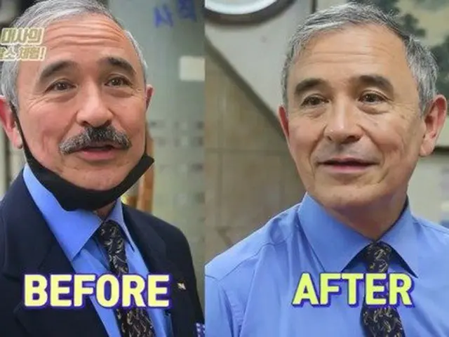 ハリー・ハリス駐韓米国大使が自身のトレードマークである“口髭”を剃った（提供:news1）