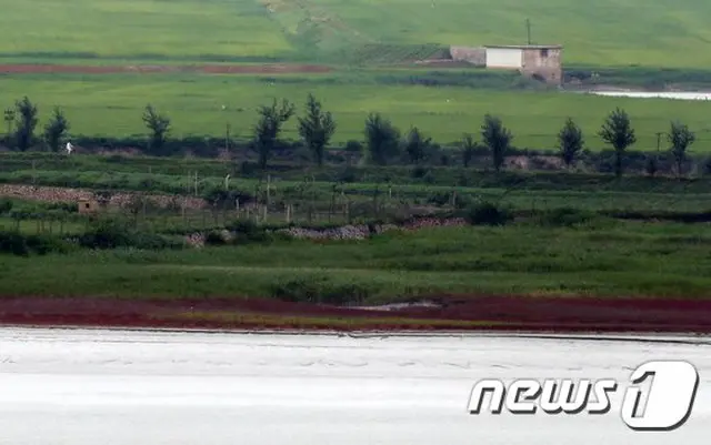 韓国の江華島から見える北朝鮮の風景（提供:news1）