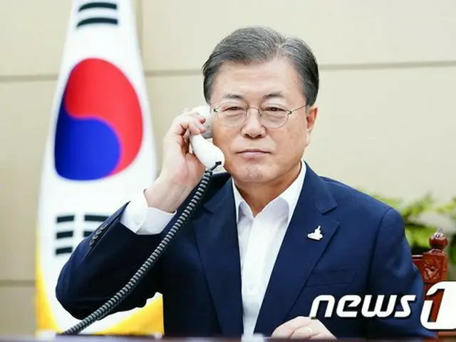 韓国の文在寅大統領とオーストラリアのモリソン首相と14日、電話会談をした（提供:news1）
