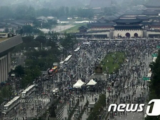 韓国ソウルで去る15日、保守団体による大規模集会が行なわれた（提供:news1）