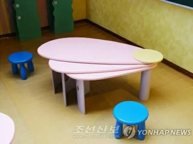 北朝鮮の児童用家具（朝鮮新報HPより）＝（聯合ニュース）≪転載・転用禁止≫