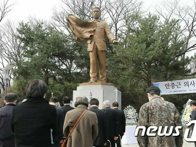 2020年3月26日 韓国ソウル南山公園で、安重根の追悼式が行われている様子（画像提供:wowkorea）