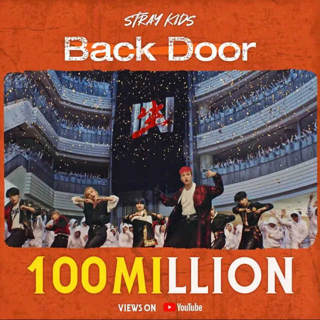 「Stray Kids」の「Back Door」ミュージックビデオがYouTubeの再生回数1億ビューを突破した。（画像提供:OSEN）