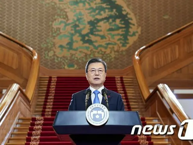 文在寅 韓国大統領は11日、新年の辞を発表した（画像提供:wowkorea）