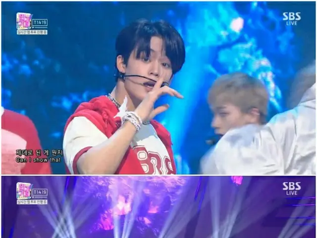 新人ボーイズグループ「T1419」が、華やかなパフォーマンスでSBS「人気歌謡」のステージを熱くした。(画像提供:wowkorea)