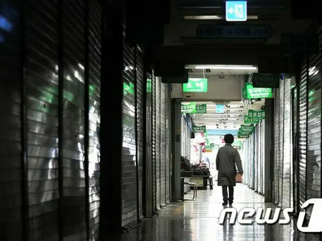 31日、ソウル市にあるトンデムン（東大門）総合市場は訪れる客がいなく閑散としている（画像提供:wowkorea）