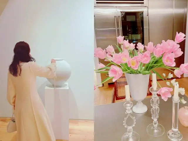 女優ミン・ヒョリン、誕生日を記念して夫SOL（BIGBANG）と展示会デート？…ラグジュアリーな自宅キッチンに注目（画像提供:wowkorea）