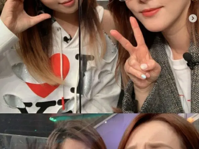 DARA（元2NE1）、MINZYと”姉妹ツーショット”公開 「久々の共演、幸せ」（画像提供:wowkorea）