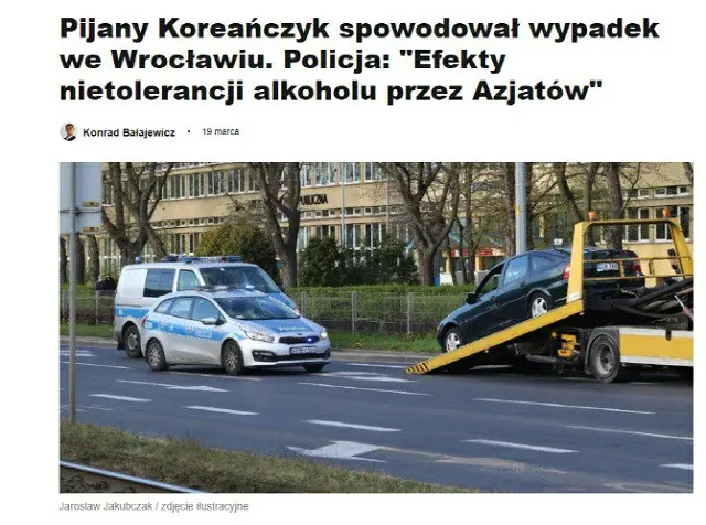 ポーランドで 「無免許かつ飲酒運転」をしていた韓国人男性が、交通事故を起こして警察に逮捕された（画像提供:wowkorea）