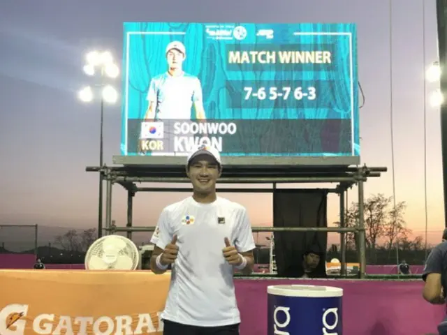 ＜男子テニス＞クォン・スンウ、ATPツアー「イーストボーン国際」準決勝に進出（画像提供:wowkorea）