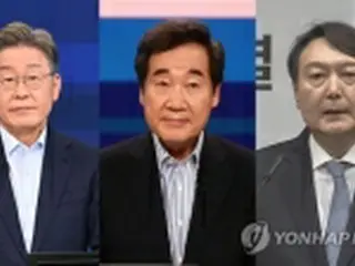 韓国大統領選候補の支持率　京畿道知事２９．８%・前検事総長１９．５%