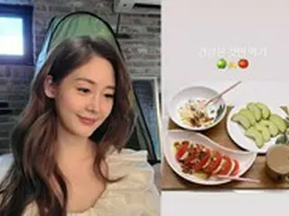 双子妊娠中の女優ソン・ユリ、健康的な食事を公開