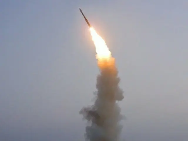 北朝鮮が飛翔体を発射した（資料写真）＝（聯合ニュースＴＶ）
