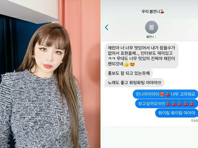 CLがパク・ボムと交わしたテキストメッセージのキャプチャーを公開した。（画像提供:wowkorea）