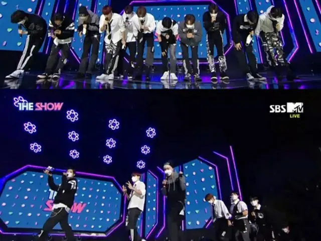グループ「THE BOYZ」、音楽番組「THE SHOW」で1位…アンコールでは「イカゲーム」パロディー（画像提供:wowkorea）