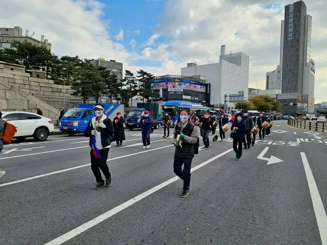 民主労総、午後2時にソウル市東大門で集会…組合員たちが続々と集結＝韓国（画像提供:wowkorea）