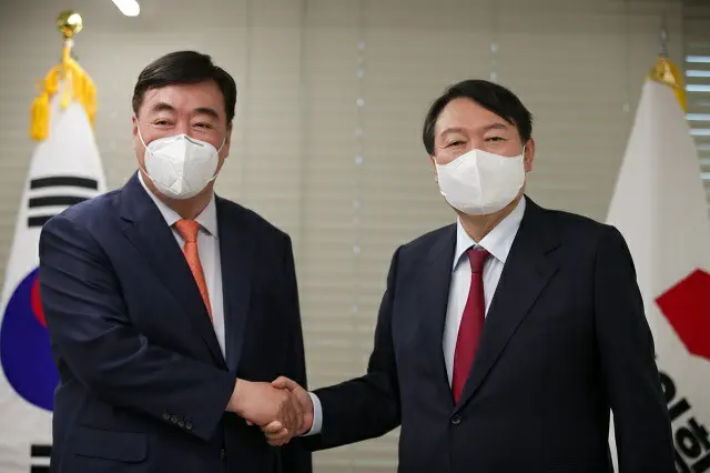 韓国の尹錫悦 次期大統領選候補は、ケイ海明 駐韓中国大使と会った（画像提供:wowkorea）