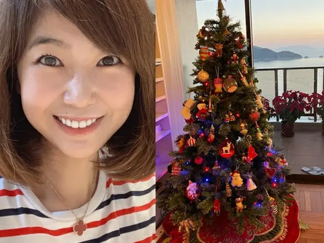 タレントのカン・スジョン、香港にある自宅のクリスマスツリーを公開…オーシャンビューにも注目(画像提供:wowkorea)