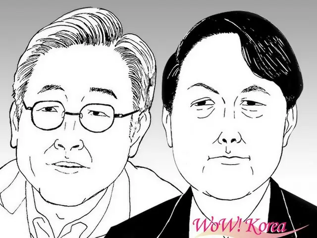 韓国の次期大統領選候補者の支持率調査で、李在明候補と尹錫悦候補の支持率が共に「同率」という結果が出た（画像提供:wowkorea）