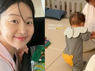 女優ハン・ジヘ、検事奥様の育児日記を更新