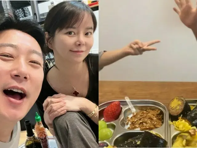 お笑い芸人イ・スグンの妻パク・ジヨンが料理の腕を自慢した。(画像提供:wowkorea)
