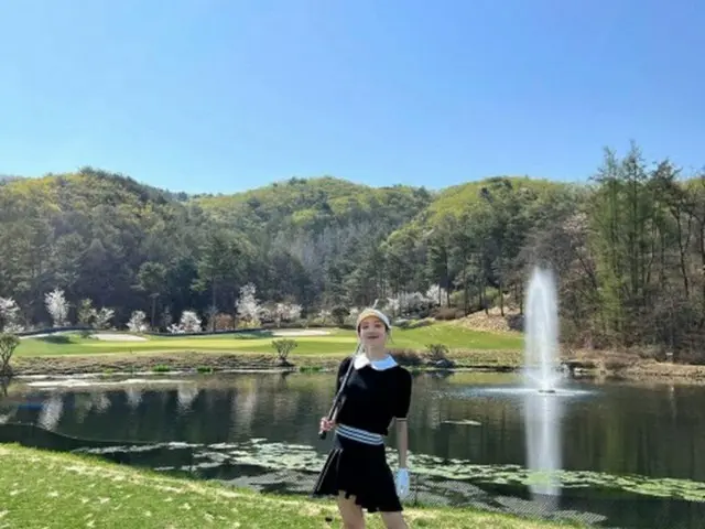 ヒョヨン（少女時代）、フィールドの上でモデルのよう…ゴルフ場での近況を公開（画像提供:wowkorea）