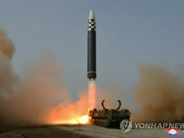 北朝鮮の新型大陸間弾道ミサイル（ＩＣＢＭ、資料写真）＝（聯合ニュース）