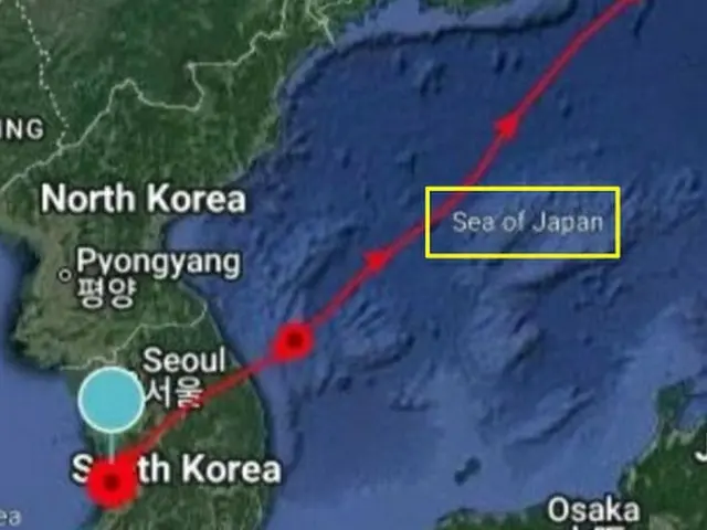 韓国の海洋水産省が今月6日に配布した、「東海」を「日本海」と表記した資料（画像提供:wowkorea）