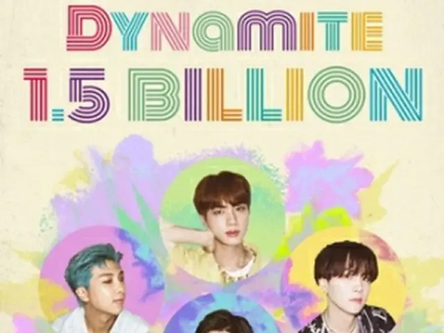BTSのヒット曲「Dynamite」のMVがユーチューブで再生15億回を超えた（ビッグヒットミュージック提供）＝（聯合ニュース）≪転載・転用禁止≫