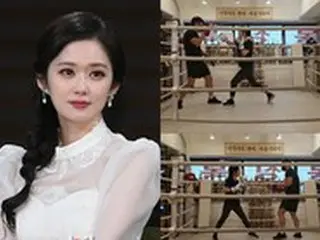 女優チャン・ナラ、結婚を控えてボクシング三昧