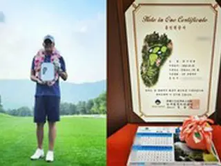 俳優リュ・シウォン、ゴルフを始めて6年半でついにホールインワン