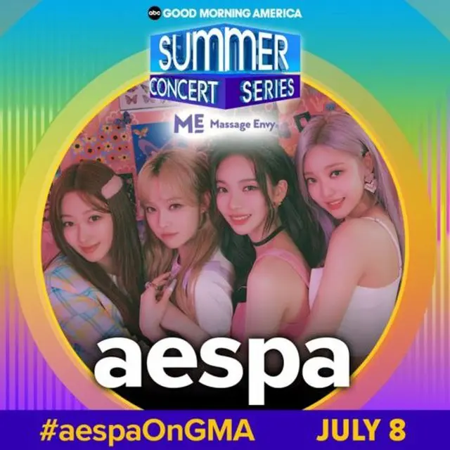 「aespa」、米「GMAサマーコンサート」のオープニングを飾る…K-POPガールズグループ初（画像提供:wowkorea）