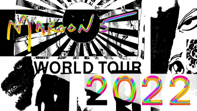 米バンド「Maroon5」、「旭日旗」連想させるデザインのワールドツアー案内が韓国で物議（画像提供:wowkorea）