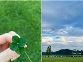 女優ソン・イェジン、夫ヒョンビンと散歩中？四つ葉のクローバー＋虹の“幸せ写真”公開