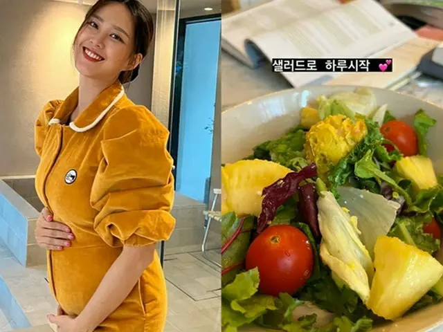 俳優ソン・ジェヒの妻チ・ソヨン、不妊を克服した妊婦生活は違う？…「サラダで一日をスタート」（画像提供:wowkorea）