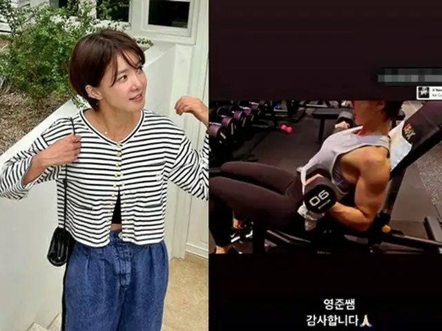女優イ・シヨン、男性も驚きの筋肉質ボディー…トレーニングに夢中な“女戦士”（画像提供:wowkorea）