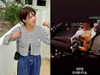 女優イ・シヨン、男性も驚きの筋肉質ボディー…トレーニングに夢中な“女戦士”