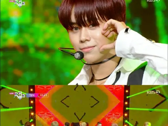 「TFN」、音楽番組で完璧なパフォーマンス…「スネークダンス」も披露(画像提供:wowkorea)