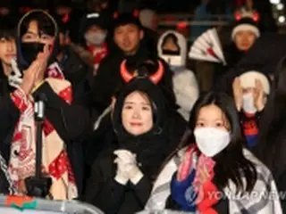 寒波でもソウル応援会場に３万人超　韓国代表の健闘「誇らしい」＝Ｗ杯