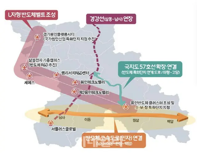 過去最大規模の半導体投資が集中する龍仁市、「L字型半導体ベルト」を造成へ＝韓国（画像提供:wowkorea）