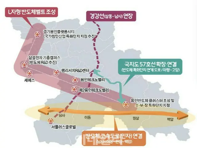 過去最大規模の半導体投資が集中する龍仁市、「L字型半導体ベルト」を造成へ＝韓国（画像提供:wowkorea）