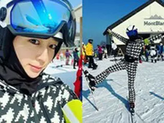 「この世にない比率」…女優イ・ミンジョン、親友コン・ヒョジンやオ・ユナも驚くスキーウェア姿を公開