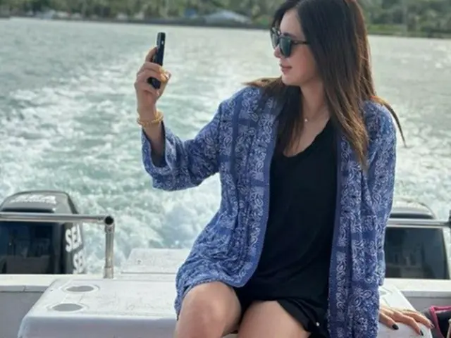 女優ハン・チェア、グアム島から近況報告 ”海と美女”（画像提供:wowkorea）