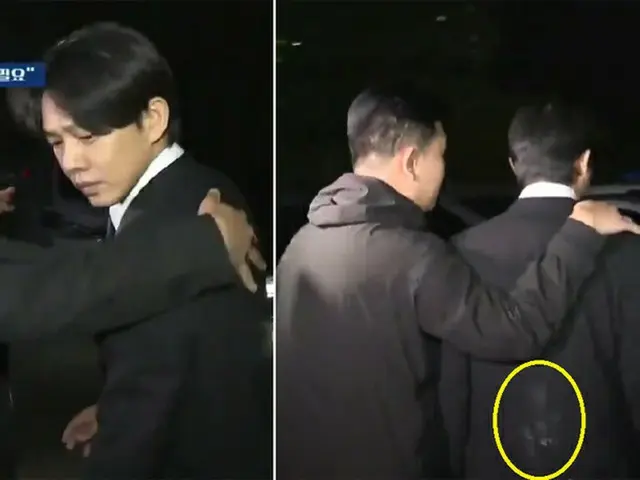 “拘束免除”俳優ユ・アイン、後ろからコーヒーのペットボトルが…危険行為に一時騒然（画像提供:wowkorea）