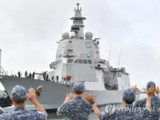イタリア海軍の最新鋭艦船が韓国に寄港　２７年ぶり