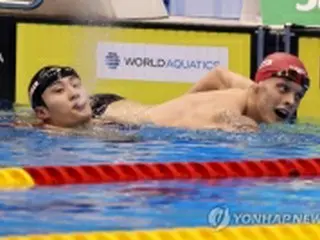 韓国・黄宣優が２００自由形で銅　２大会連続メダル＝世界水泳