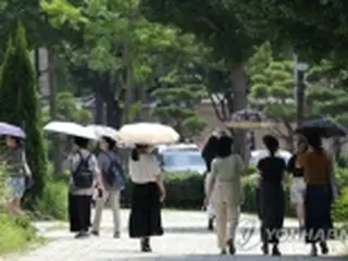 猛暑続く韓国　政府が対応レベルを引き上げ